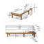 Chaise longue d'extérieur
