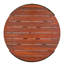 Table basse d'extérieur avec plateau en bois et structure en métal