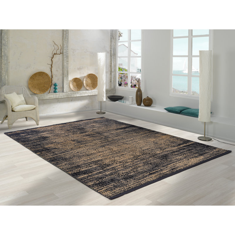 Hubert Abstract Hand Woven Area Rug, Rectangle 116 x 170cm