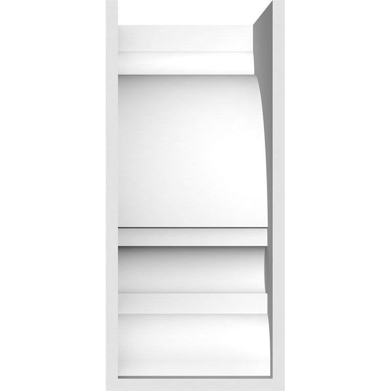 Corbeau en PVC standard de qualité architecturale Diane, H 12 po x l 5 po x P 8 po