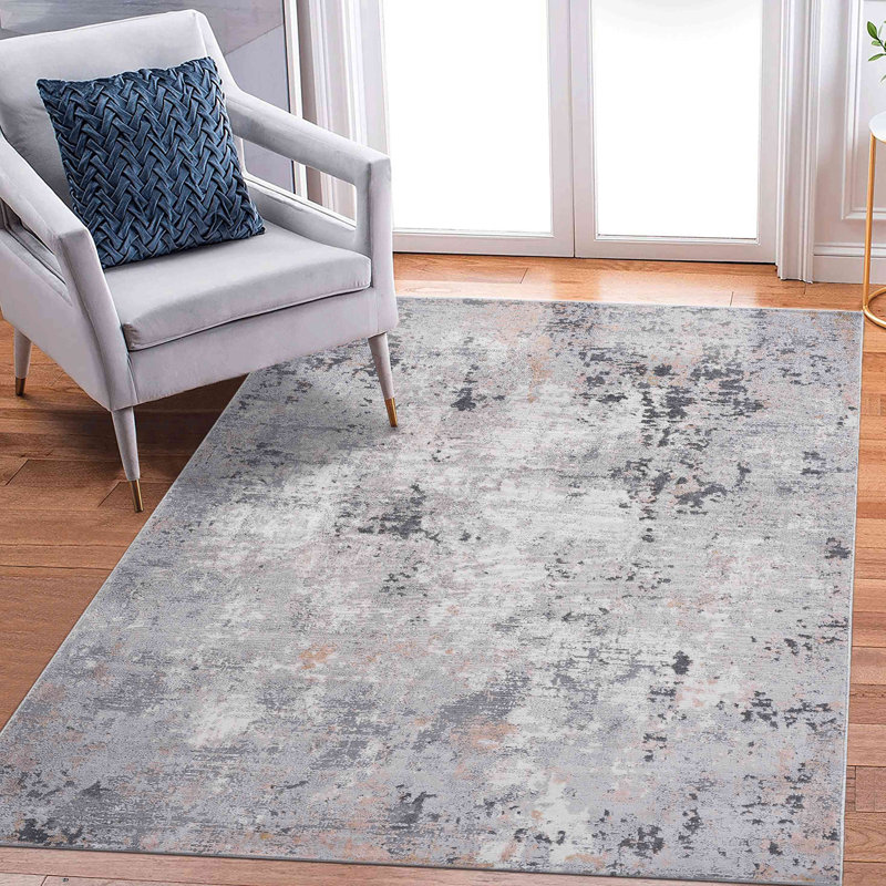 Collection Multi Abstract Area Rug, Rectangle 5'3" x 7'6"