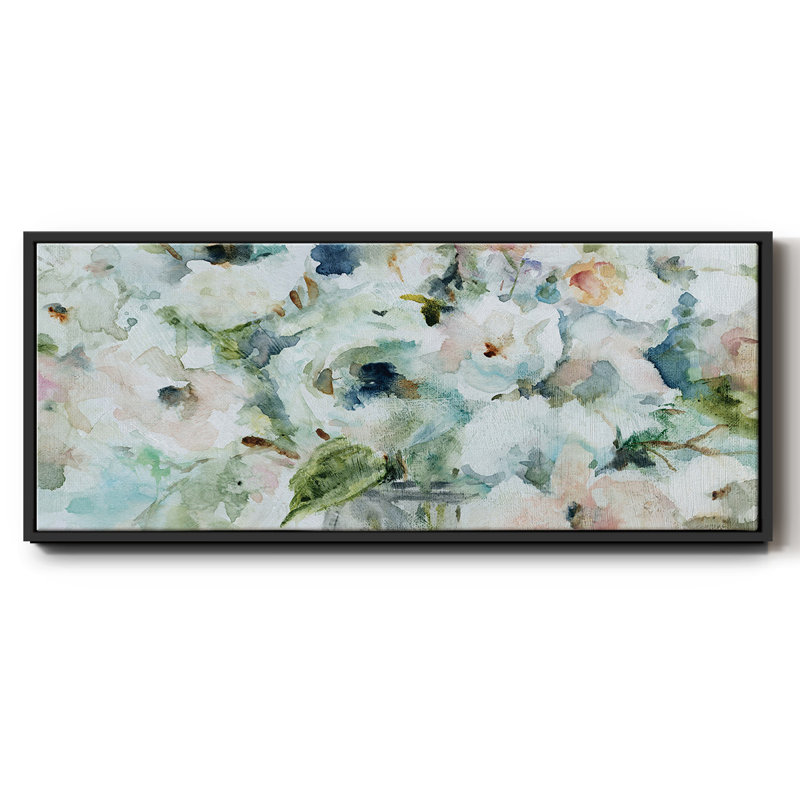 Blooming Softly- Framed Canvas, 20" H x 50" W