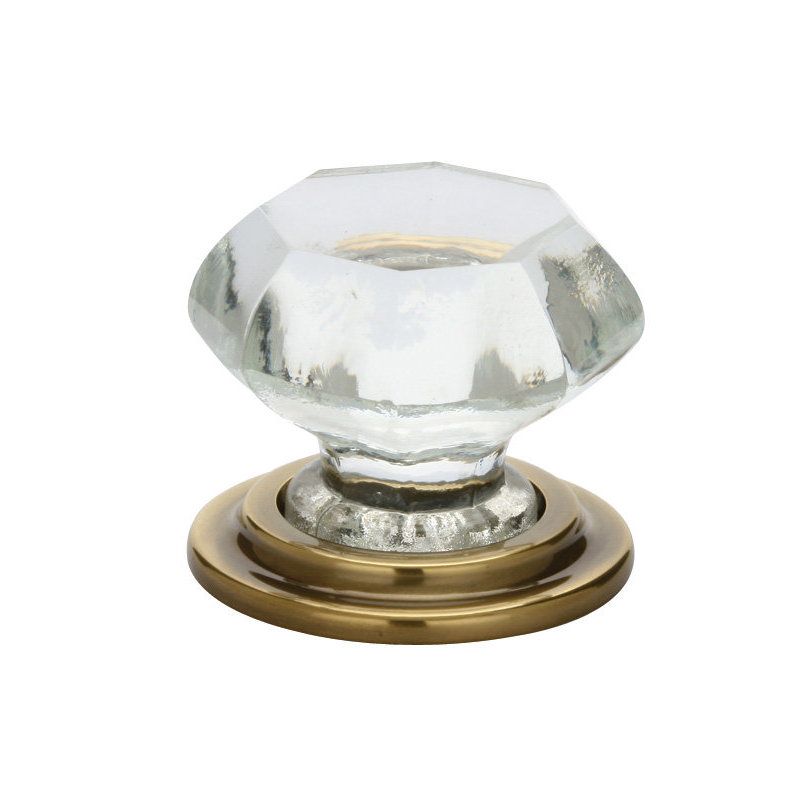 Old Town 1 3/4" Diameter Mushroom Knob, French Antique Brass