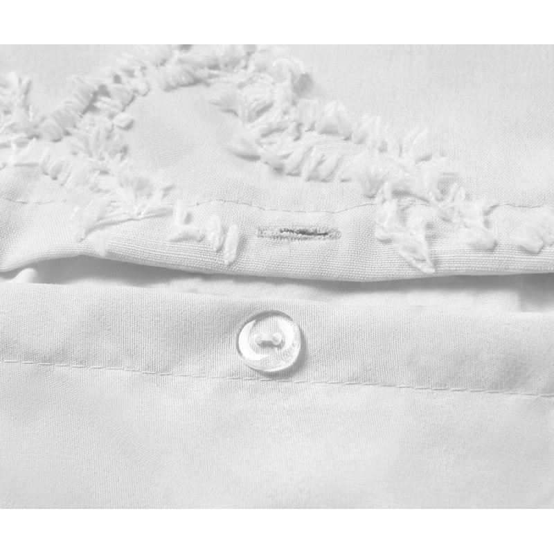 Luxury Allover Tuft Shabby Elegance Duvet Set