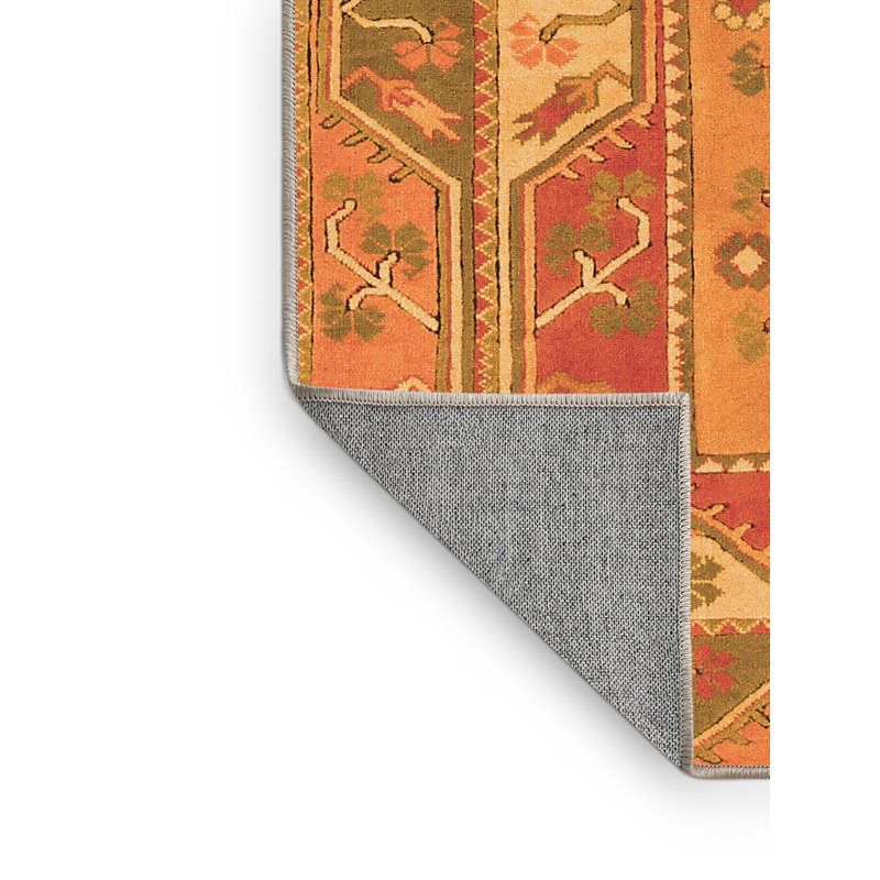 Milira Performance Oriental Indoor Rug, Rectangle 6' x 9'