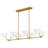 Penley 6-Light Brushed Gold Linear Chandelier