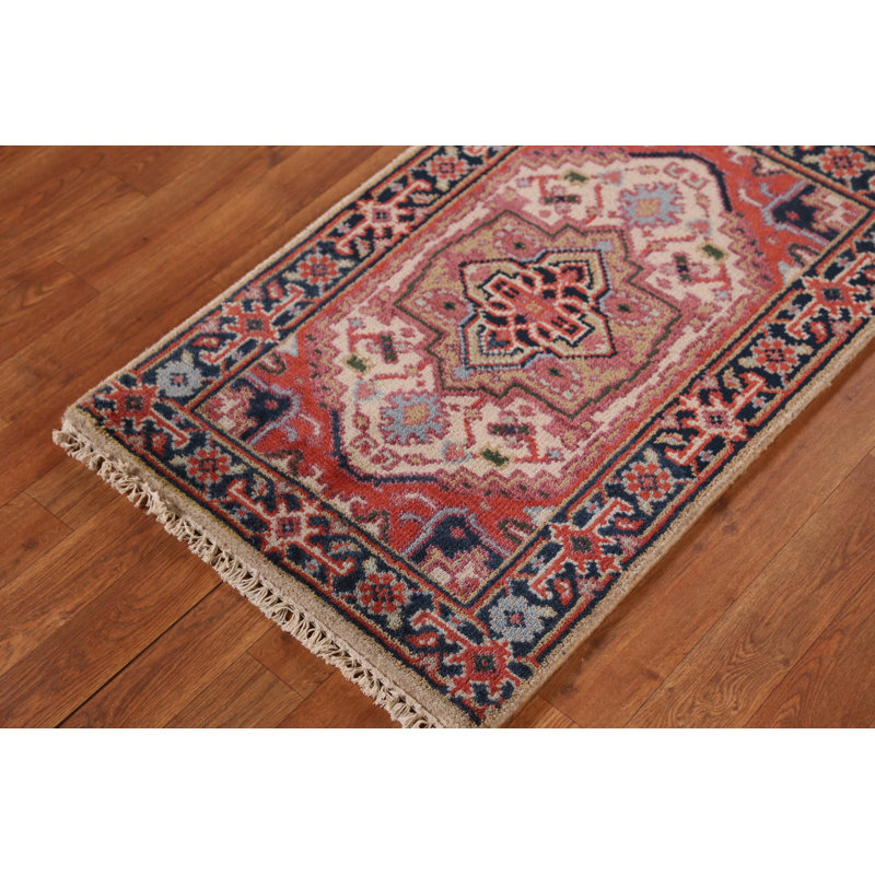 Tapis décoratif géométrique traditionnel indien 2x3