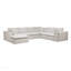 Canapé modulaire 137,8 * 108,3 po, canapé rembourré et compressé pour salon, chambre à coucher, appartement, sans assemblage requis, combinaison libre 7PC