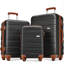 Ensembles de bagages Nouveau modèle ABS Hardshell 3 pièces Ensemble de valises rigides et durables Valise à roulettes avec serrure TSA 20 "24" 28 "