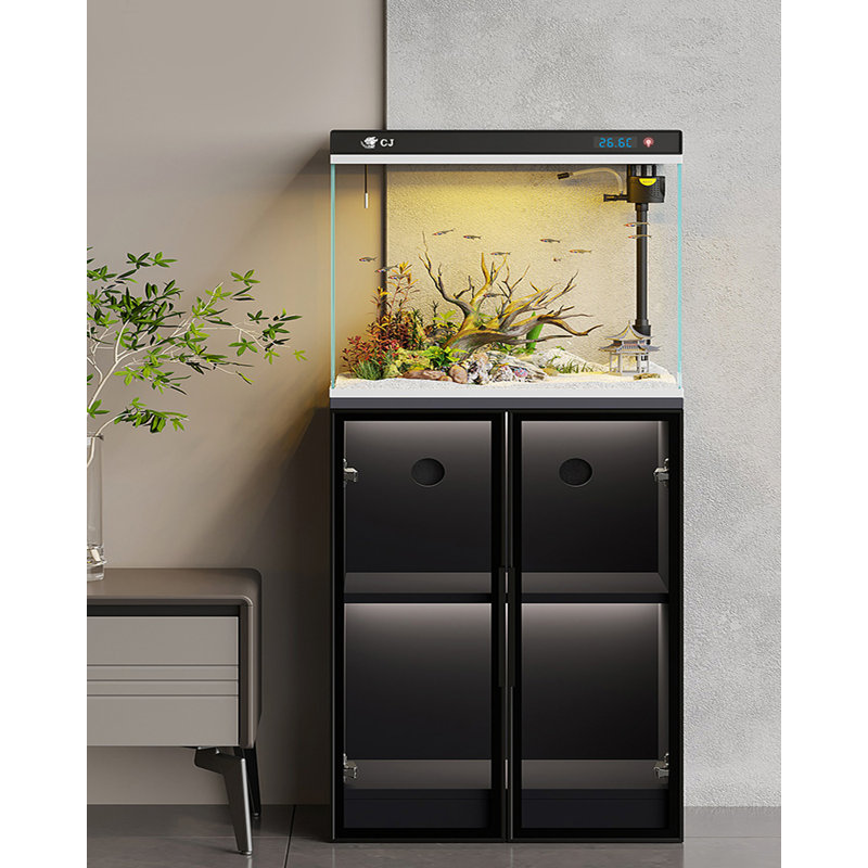 Réservoir d'aquarium sur pied léger en verre haute définition, 21,13 gallons (H 49,21 po x l 24,21 po x P 12,99 p