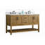 Radstock 60'' Double Bathroom Vanity with Engineered Quartz Top-883780432