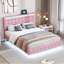 Clate Upholstered Linen Bed-492412318