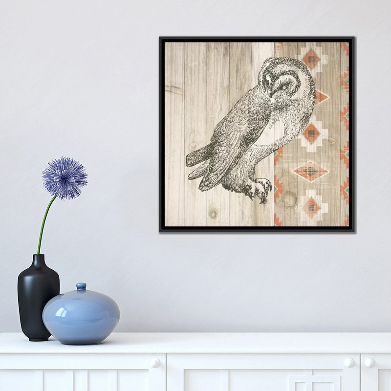 Impression sur toile tendue, "Natural histoire Lodge Southwest I", H 37 po x l 37 po x P 1,5 po, Toile avec cadre noir