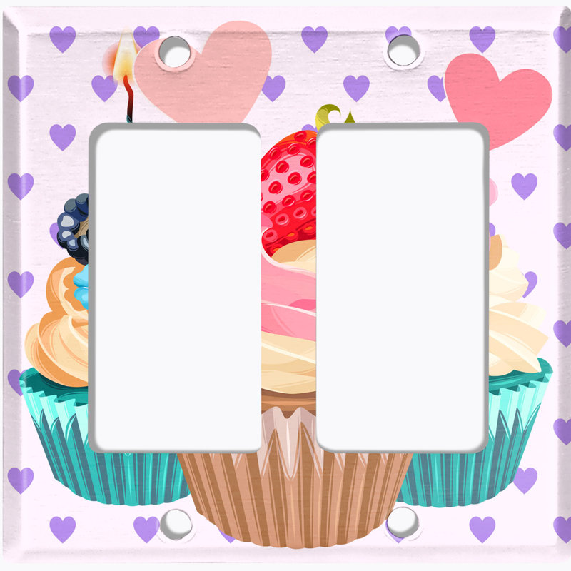 Plaque murale décorative Cupcake Trio