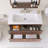 Wall Mounted Single Bathroom Vanity With White Ceramic Integrated Top-686013737-686013747