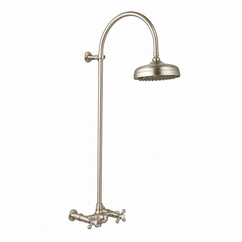 Système de douche 60 po Exposed, Nickel mat