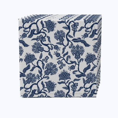 Cotton Floral Square Napkin