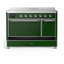 Cuisinière à induction ILVE Majestic III Series 48 po avec 6 éléments à induction (porte pleine)-124828825-124828829