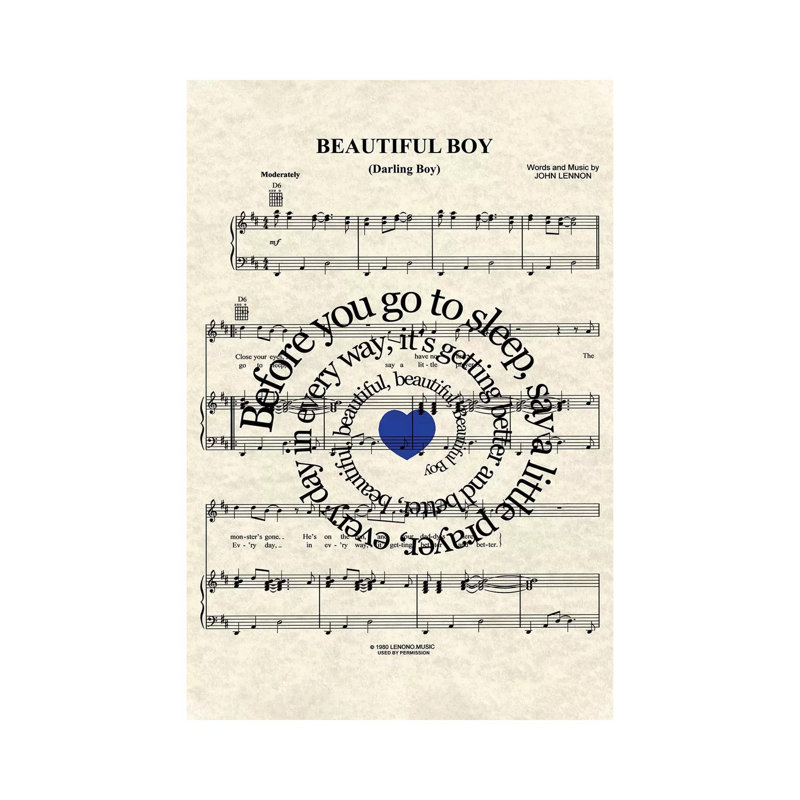 Beautiful Boy - Version Two 1 Piece Wall Art on Canvas, 101.6 cm H x 66.04 cm W x 1.91 cm D, Wrapped Canvas