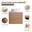 Meuble-lavabo double 60 po avec lavabo en céramique et meuble-lavabo mural 60 po-819479347-819479351