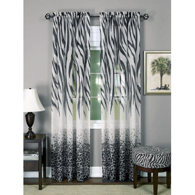 Crutcher Semi Sheer Curtain Single Panel