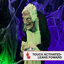 Ferme Haunted Hill grandeur nature 5,5 pi Animatronic Zombie Maid avec lumières et son, décoration d'Halloween d'intérieur ou d'extérieur couverte