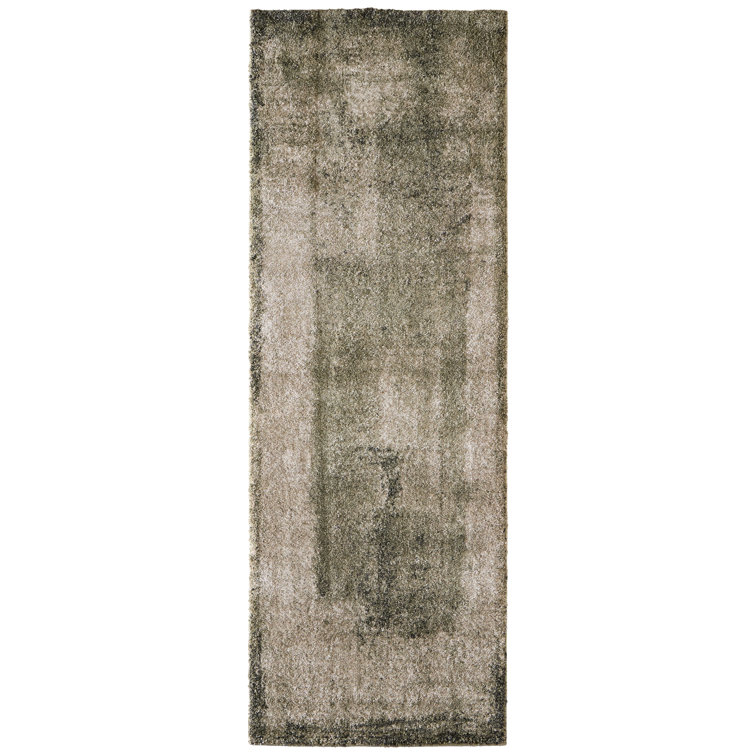 Templas Modern Abstract, Green/Tan