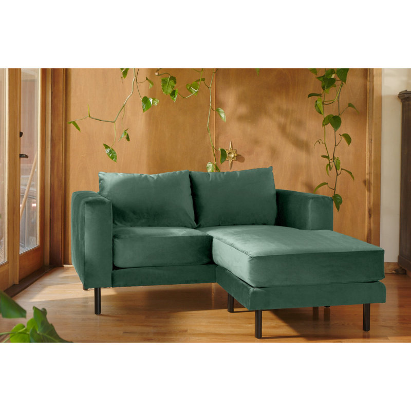 Essential Loveseat Sectional, Natural Hemp Blend, Natural