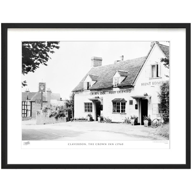 Claverdon, The Crown Inn C1960 by Francis Frith - Single Picture Frame Print, 40cm H x 50cm W x 2.3cm D