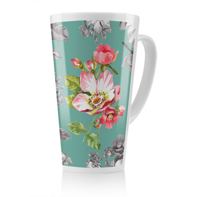 Bright Flower On Latte Mug