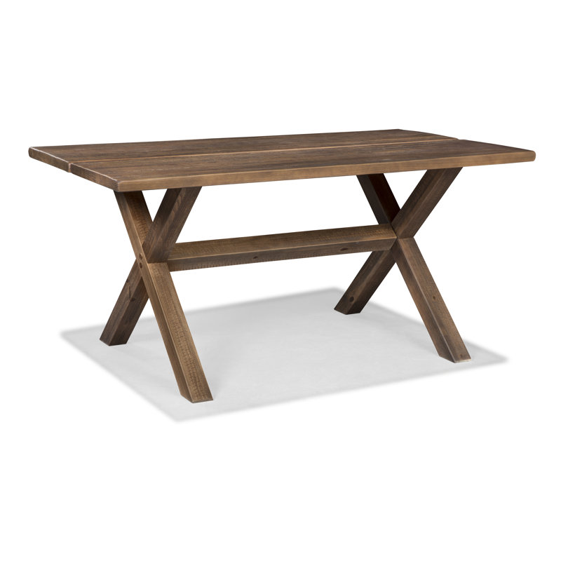 Montauk Pine Solid Wood Dining Table, Rustic Walnut