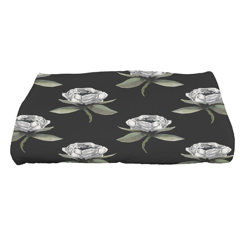 Serviette de bain Charee, Noir