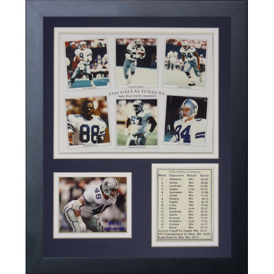 Memorabili encadrée 1992 champs dallas cowboys