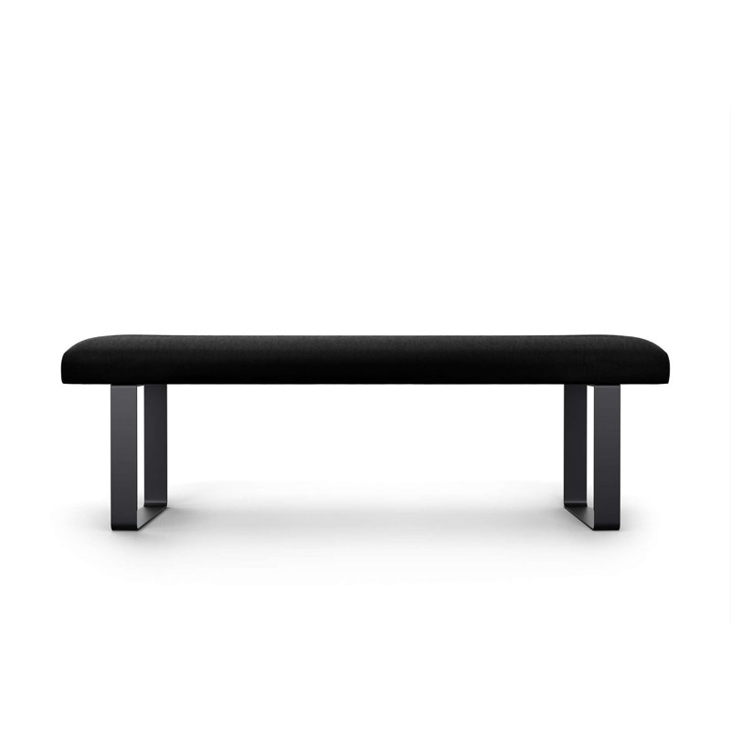Naquaria Upholstered Bench, Black