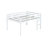 Full Rubber Wood Loft Bed With Ladder,White-1883117772-1883117773
