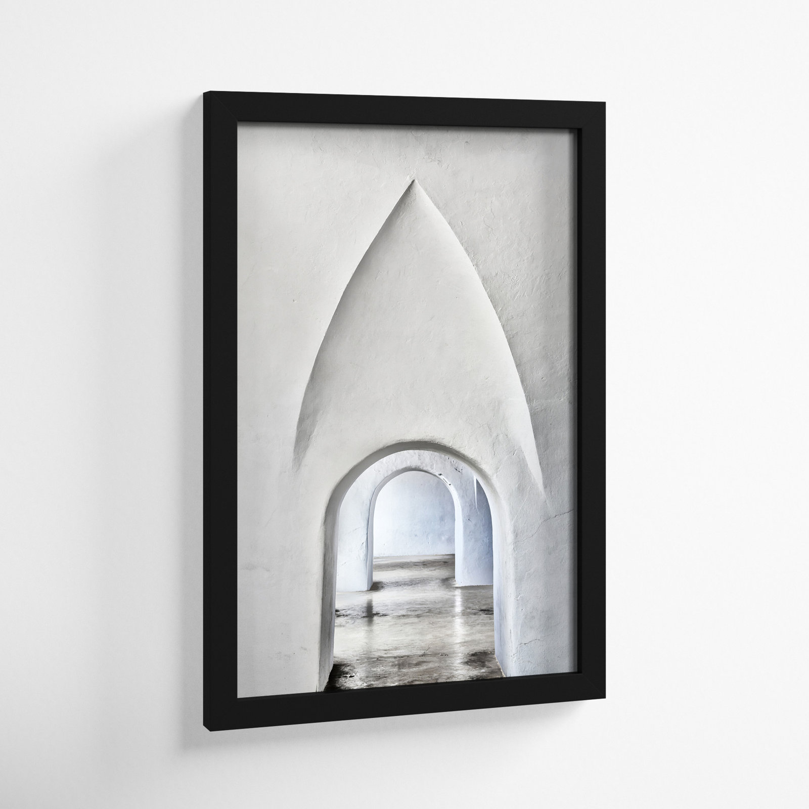Through Old San Juan Photo Print, Black Framed, 33" H x 23" W