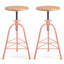 Tabouret pivotant en bois massif Jomarion-1332498771