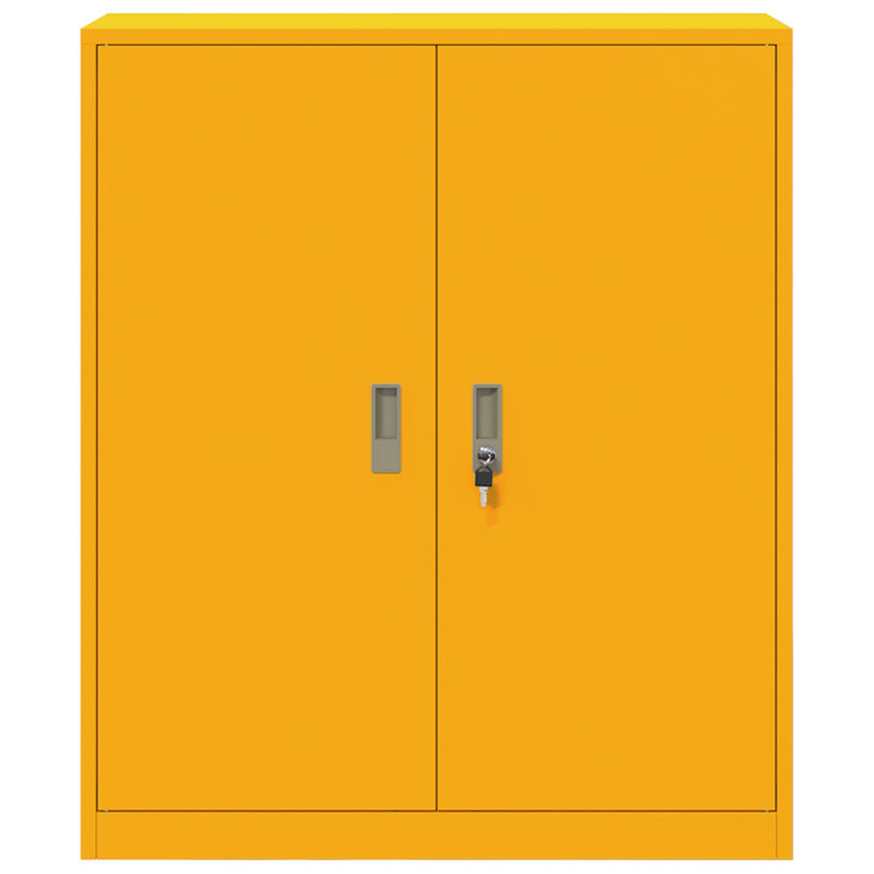 Storage Cabinet, Mustard Yellow