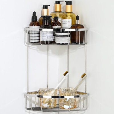Stainless Steel Wall Bathroom Shelves