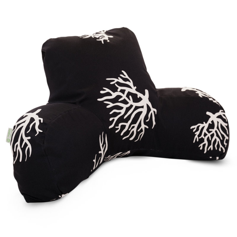 Coussin de dossier intérieur/extérieur Coral, Noir
