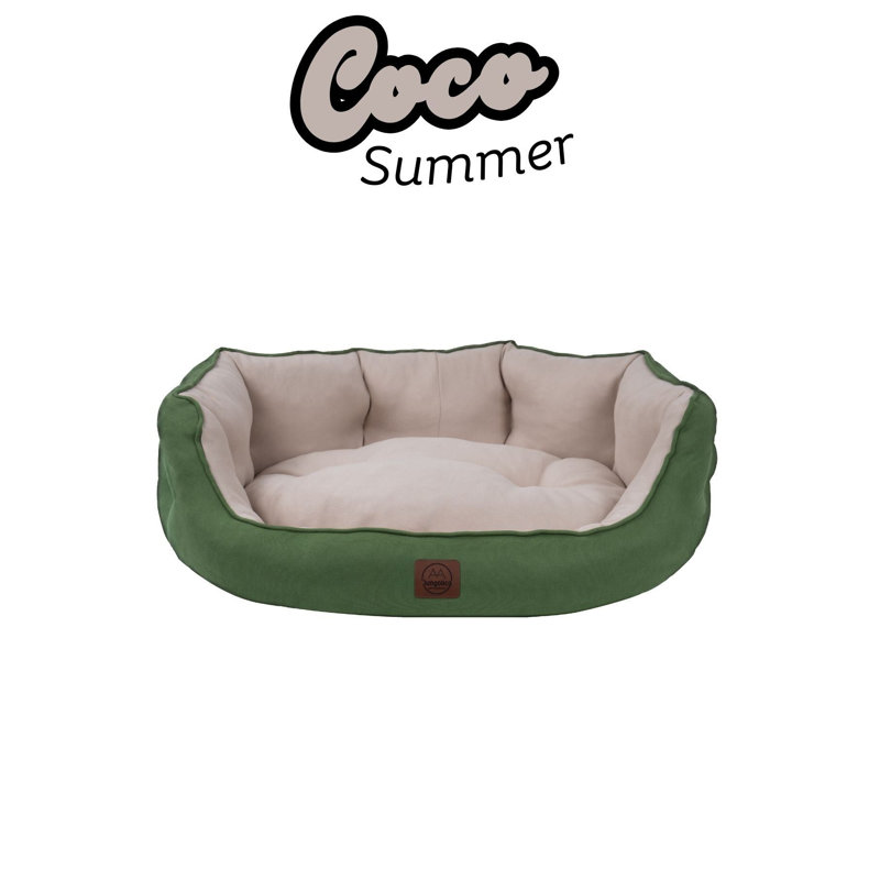 Lit pour animal de compagnie, L 27,6 po x l 23,6 po, Vert