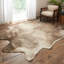 Tapis beige à imprimé animal Altraud-29161017