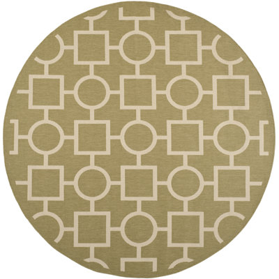 Tapis vert / beige Arneshia
