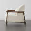 Fauteuil d'appoint en faux sherpa avec coussin lombaire Ashwanth-254091958