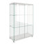 Vitrine moderne en verre avec lumières DEL