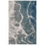 Tapis bleu en laine touffeté à la main Tasley-696693381