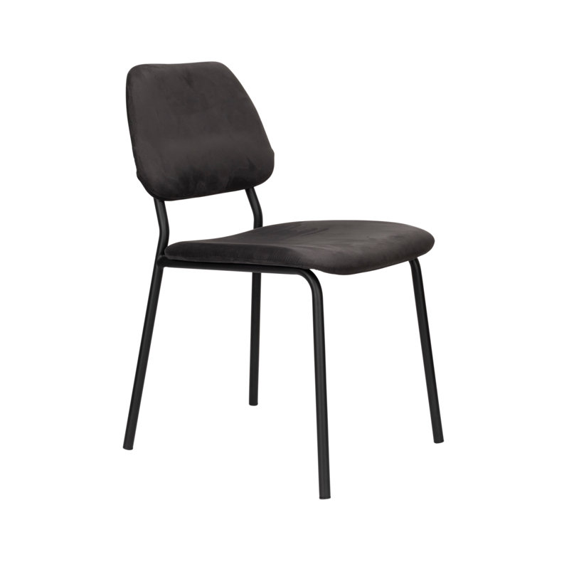 Darby Upholstered Dining Chair, Black
