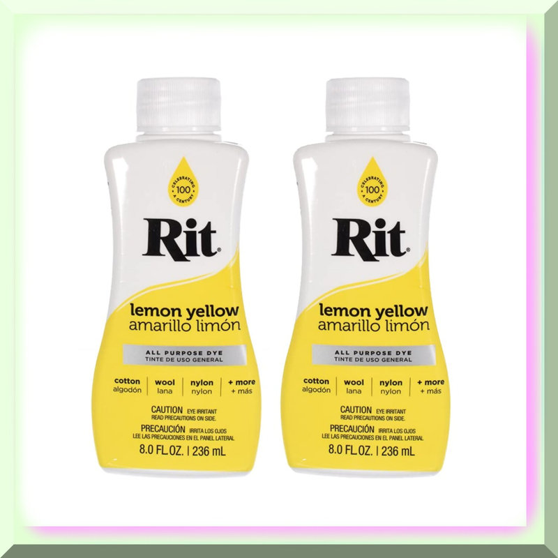 Vibrant Multi-Purpose Liquid Dye 8 OZ 2-Pack, Yellow