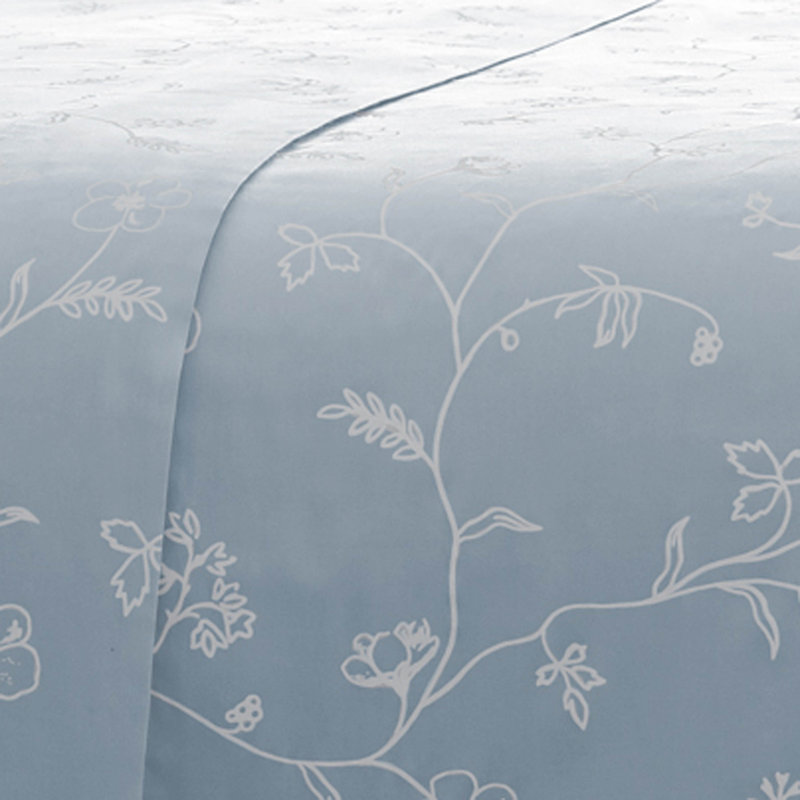 Ensemble de draps Southbest Sweet Liners Sweetbrier, Ensemble de draps pour très grand lit + drap-hous, Bleu / Blanc