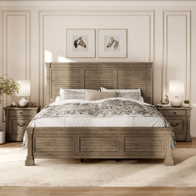 Ensemble de chambre à coucher 2 pièces Aniyha (1 lit + 1 table de chevet)